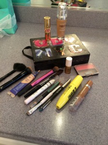 Everything I used. A good mix of expensive and drugstore 